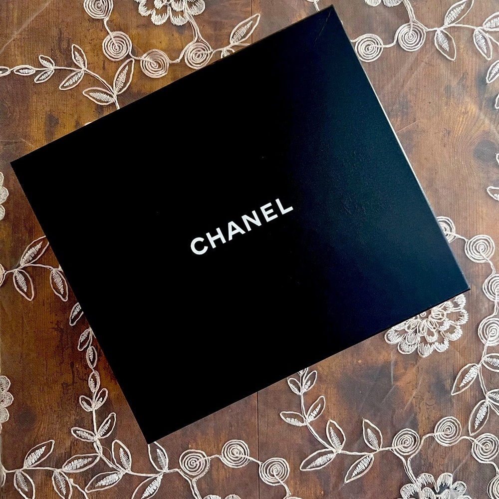 11 x 13 black Chanel designer box.